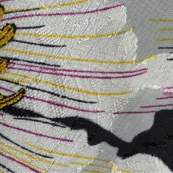 Band Of Gypsies BOG RHO Floral Slip Midi Skirt Black Cream Pull On Size S NEW - Picture 5 of 12